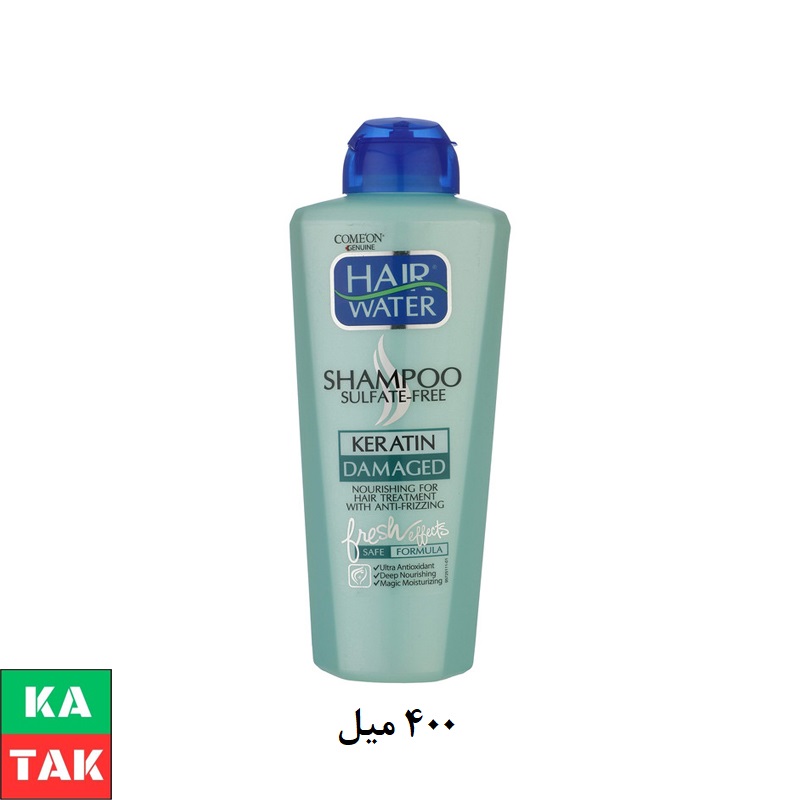 شامپو مو آسیب دیده کامان مدل Keratin حجم 400 میلی لیتر